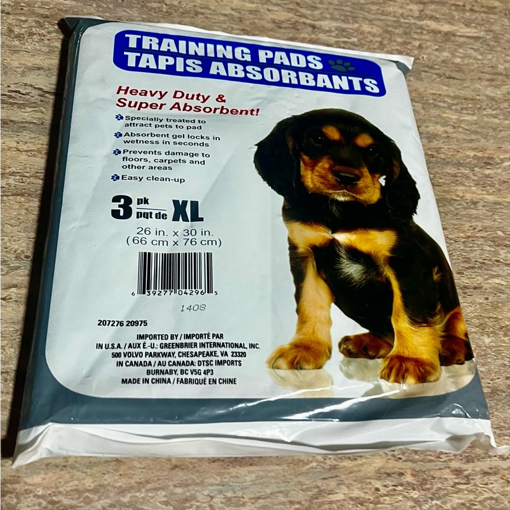 Heavy Duty Dog Training Pads - 3 Pack